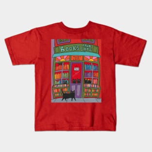 Books and Cats Kids T-Shirt